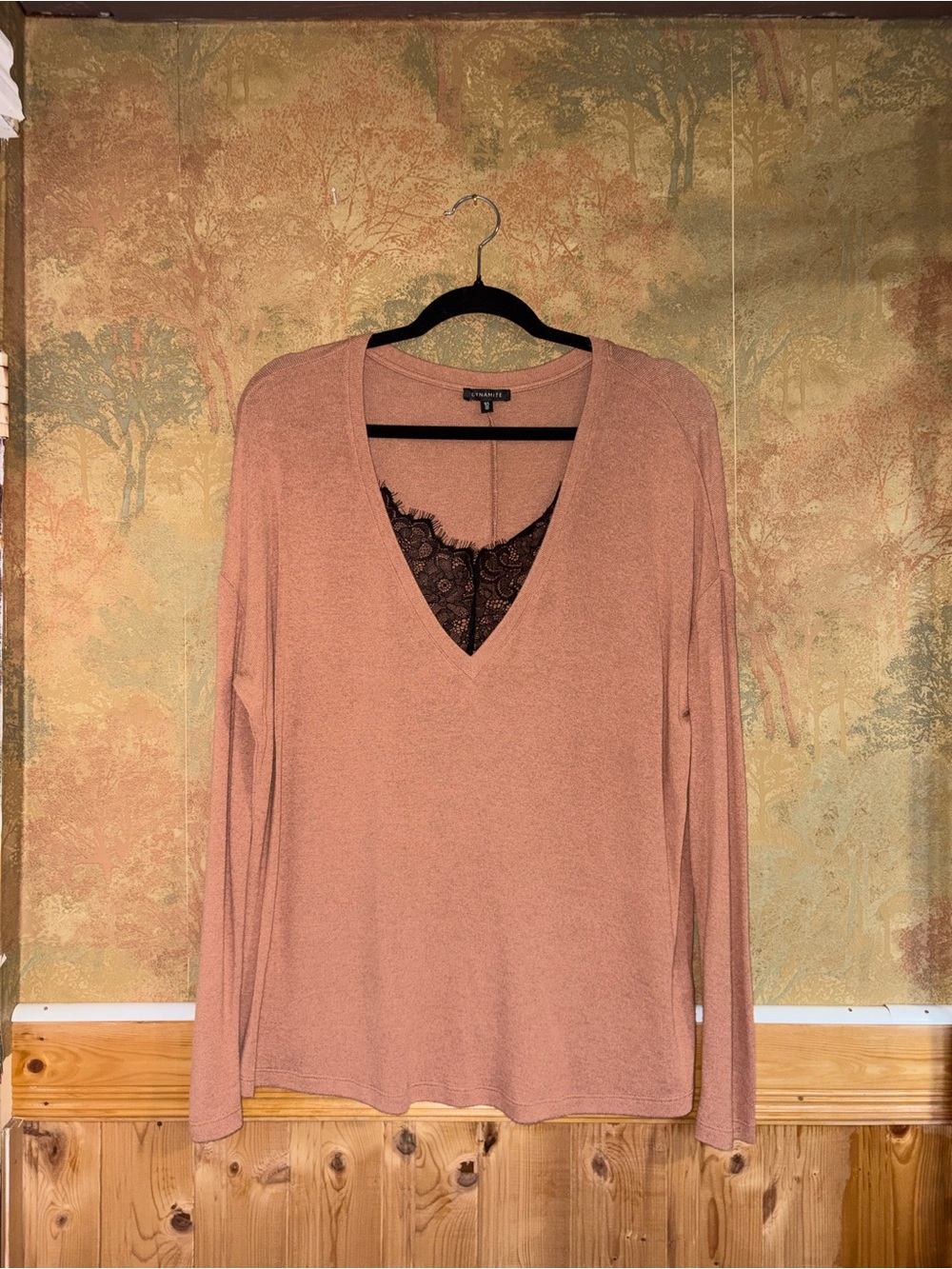 Dynamite | Pink Lace Longsleeve
